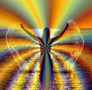 Regenbogenfrau